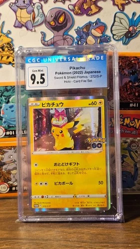 2022 Japanese Pokemon SWSH Promo Pikachu 272/S-P CGC 9.5 Holo