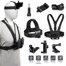 Phone Chest Strap Harness Mount Head Strap Holder Kit For iPhone For GoPro Hero