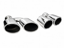 Endrohrblende Auspuffblende Endrohre Duplex für Audi A4 A5 A6 A7 C7 A8 B8 Q5