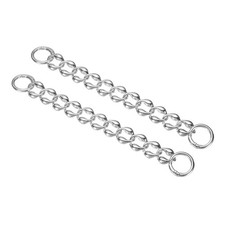 2Pcs Purse Strap Extender 8.7-Inch Bag Extender Chain Silver 0.8 Width
