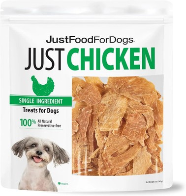 Just Food for Dogs Single Ingredient Healthy Dog Treats and Dog Snacks, Jerky Tr