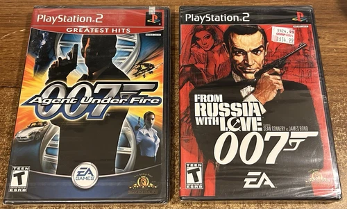 PLAYSTATION 2 - 007 Games FROM RUSSIA WITH LOVE & AGENT UNDER FIRE Sealed PS2