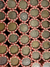 Unsearched & Sealed Wheat Penny Rolls w/ Indian Head Ender!!  Start Collecting!