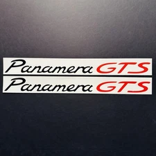 CUSTOM PAIR 2018-24 PORSCHE Panamera GTS Vinyl Sticker Door Decal Set