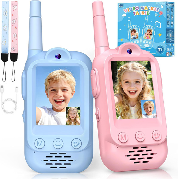 Video Walkie Talkie Kinder, Geschenk Junge MäDchen 3 4 5 6 7 8 Jahre Walki Talki-image