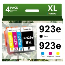 4PK 923e Ink Compatible for HP 923 OfficeJet 8120 8122e 8134e 8135e 8138e 8139e