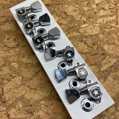 Greco Original Gitarren Tuner 3x3 Set Vintage mit Schrauben Teilen