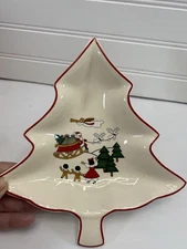Vintage Mason's Ironstone Made In England Christmas Tidbit Dish