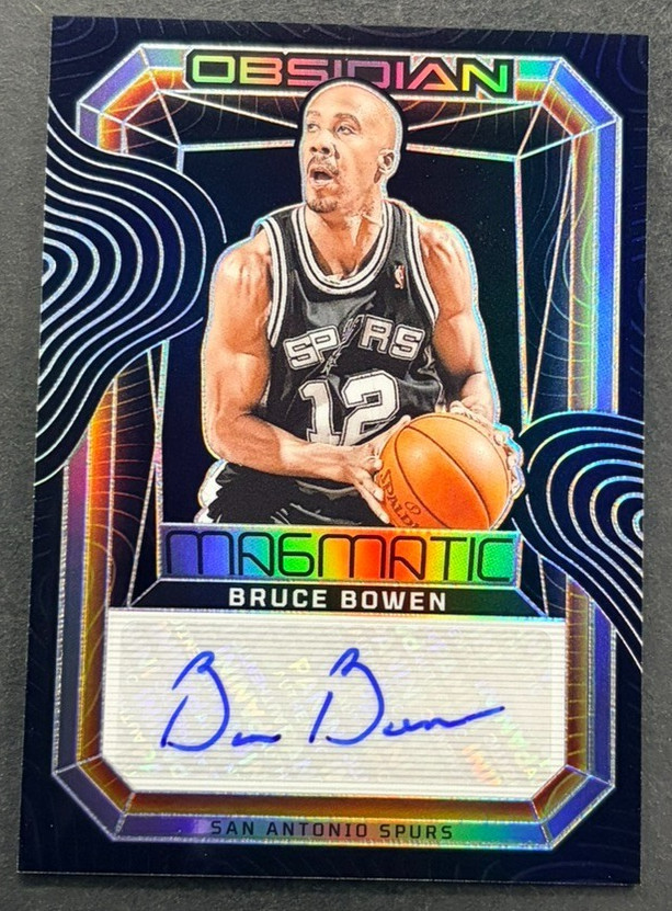 2023-24 Panini Obsidian - Bruce Bowen #MS-BRC  San Antonio Spurs - AUTO /149