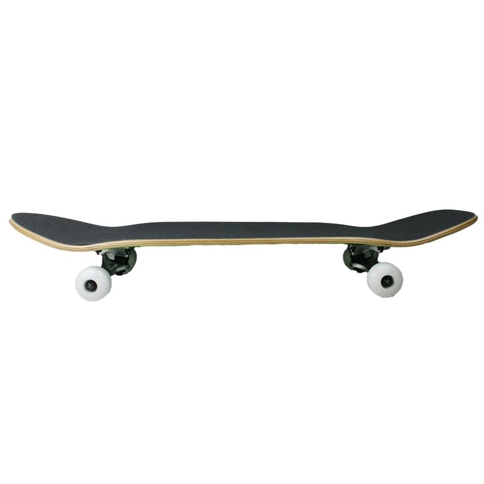 Moose Old School Monopatín Completo En Blanco Retro Años 80 10 x 33 Forma de Cubierta Completa Foto 2 de 4