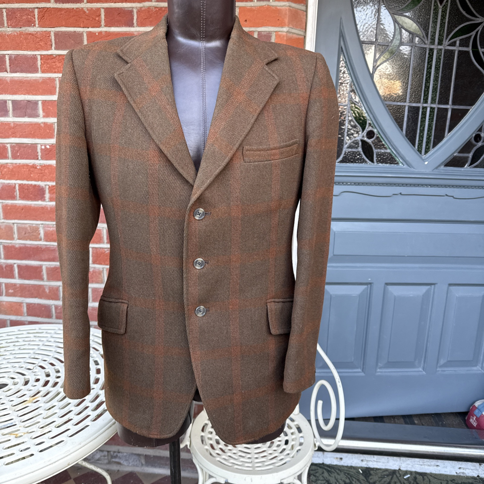 FILA Giacca sportiva vintage London Cavalry Twill di Park Row Tailors petto regolare 40"