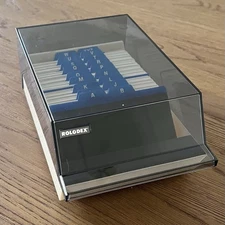 Vintage New Rolodex VIP35C 3" x 5" Covered Address Card File