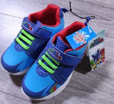 PJ Masks Shoes Toddler Boys Size 8 Blue Light Up Athletic Sneakers Kids