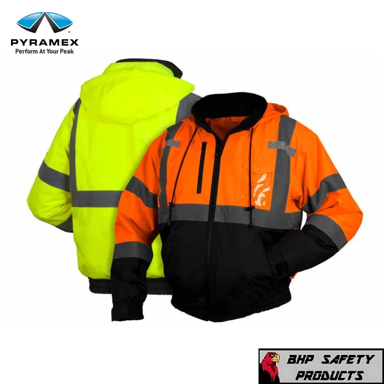 Pyramex Hi-Vis Safety Reflective Bomber Jacket with Zip Out Polar Fleece Liner
Opens in a new window