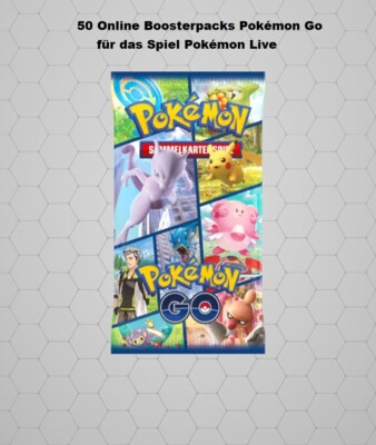50 Pokémon GO TCG Live CODE Booster Lieferung per Mail DE