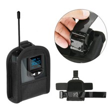 Custodia Portaoggetti Custodia da Trasporto con Cinghia Fissa per Trasmettitore Audio Chitarra Basso