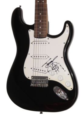 JIMMY CLIFF SIGNED AUTOGRAPH FULL SIZE BLACK FENDER ELECTRIC