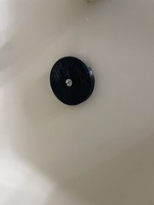 Single Hole Bathtub Drain Overflow Plate black rust free