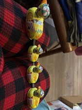 Vintage Ducks Wind-up Tin Toy Mother Duck and Babies