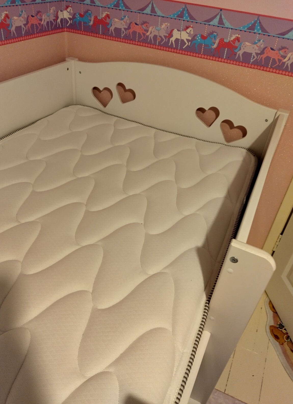 Habitat Argos Mia Low Sleeper Single Bed With Storage White Heart