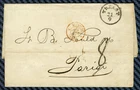 -= Letter from TRIESTE (Empire of Austria) to PARIS - 1861 =-