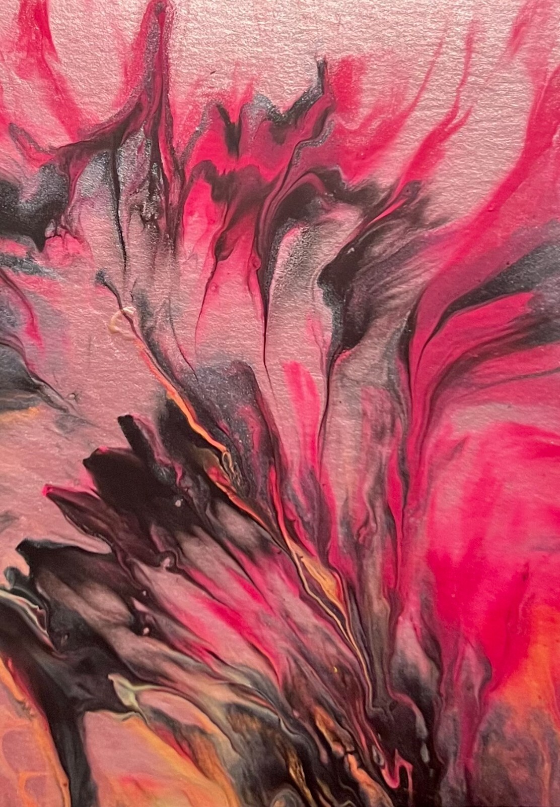 ACEO Original Art Card 2.5 x 3.5 Abstract PaintingsTrendy Unique One of