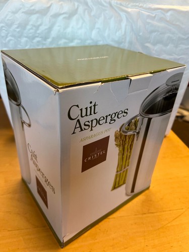 Cristel Pot à asperges 3 plis en acier inoxydable 6" x 11" CA16V Cuit Asperges
