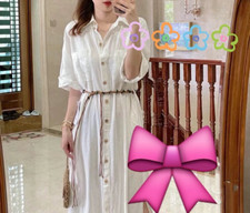 ZARA BELTED LINEN BLEND SHIRT DRESS OYSTER WHITE , SIZE M, BNWT