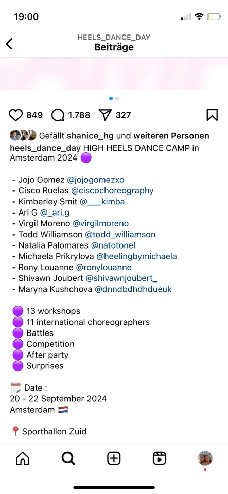 High Heels Dance Camp Amsterdam Full Pass PreEarlyBird Price - Bild 4 von 4