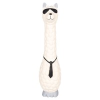 Flamingo Hundespielzeug Longie Dembu Lama Weiß, 27,4 Cm, Squeaker, Latex