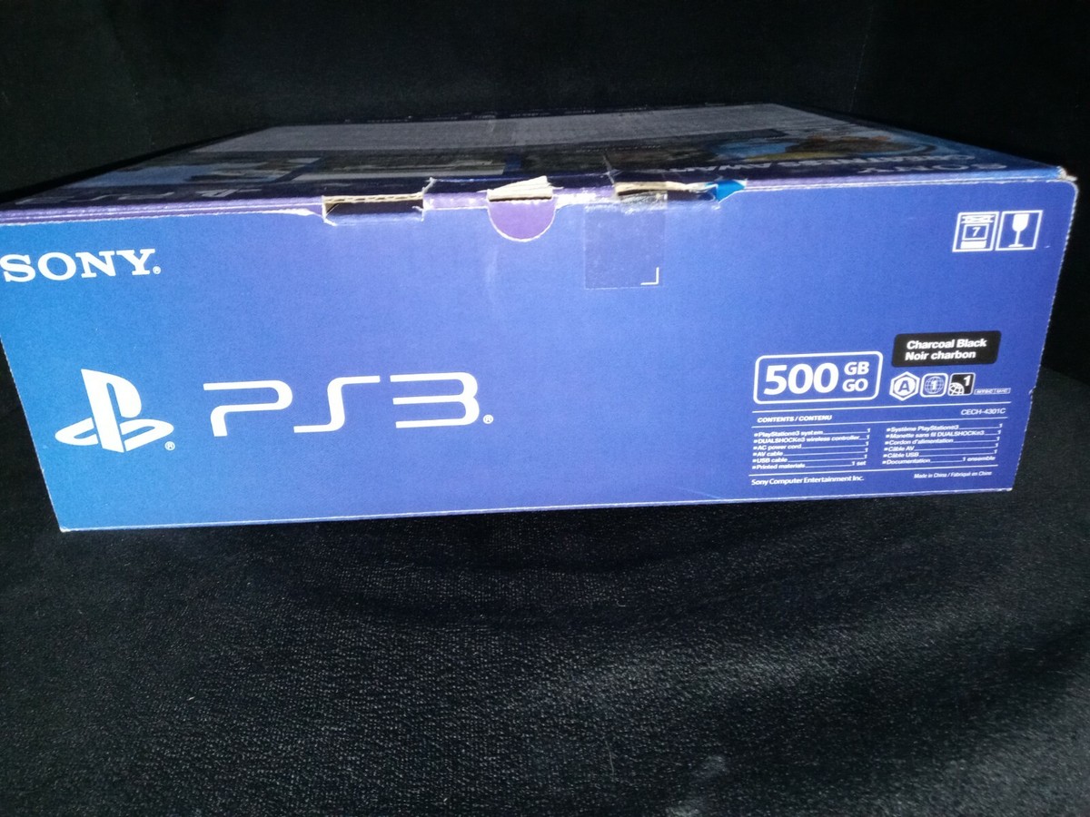 Sony PlayStation 3 - Slim 500 GB Charcoal Black Video Game Home