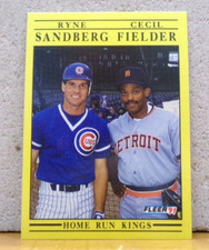 SUPER STAR SPECIALS BASEBALL CARD RYNE SANDBERG & CECIL FIELDER HOME-RUN KINGS