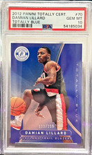 PSA 10 2010-11 Totally Certified Rookie #70 Damian Lillard Totally Blue RC /299