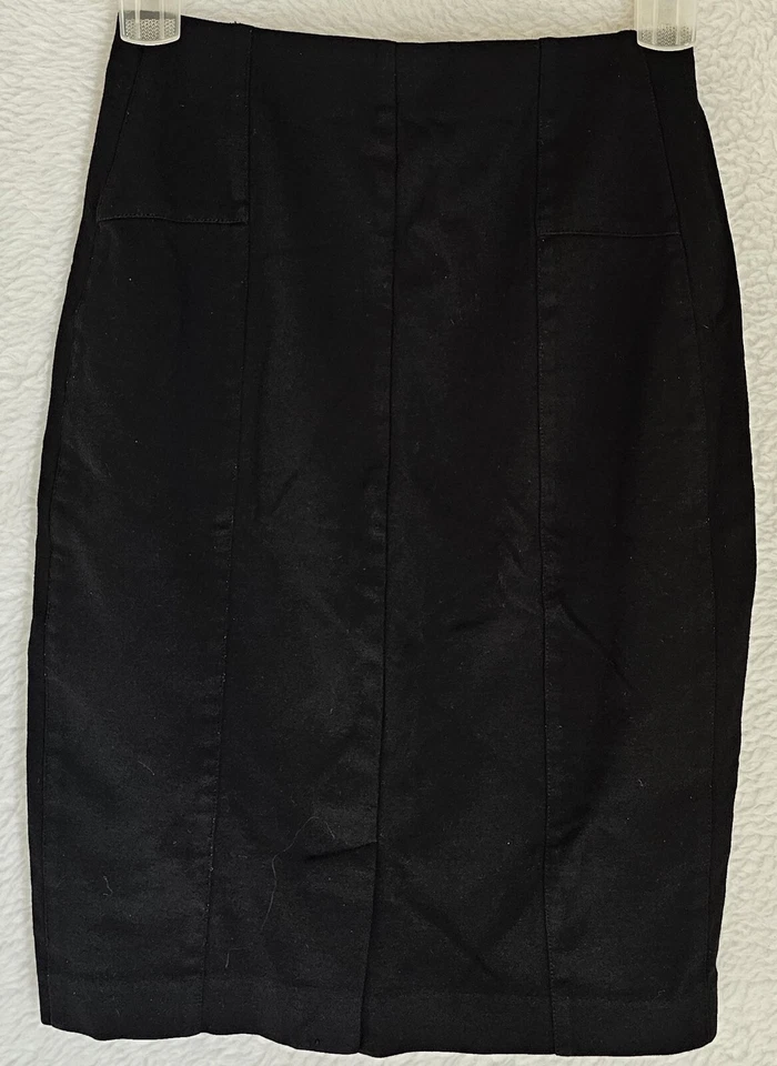 Falda para mujer INC International Concepts talla 4 negra Foto 4 de 4