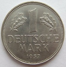 Coin Federal Republic of Germany 1 German Mark 1957 D in Uncirculated