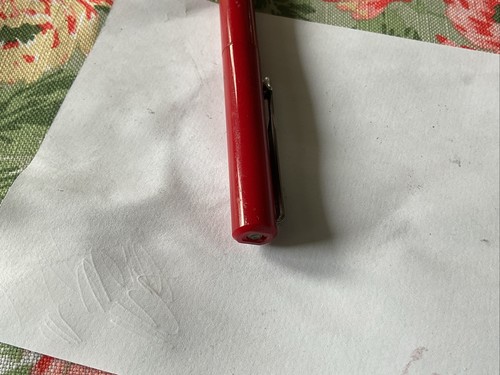 Parker Vector penna a sfera rosso barile inchiostro blu ref36 - Foto 3 di 5