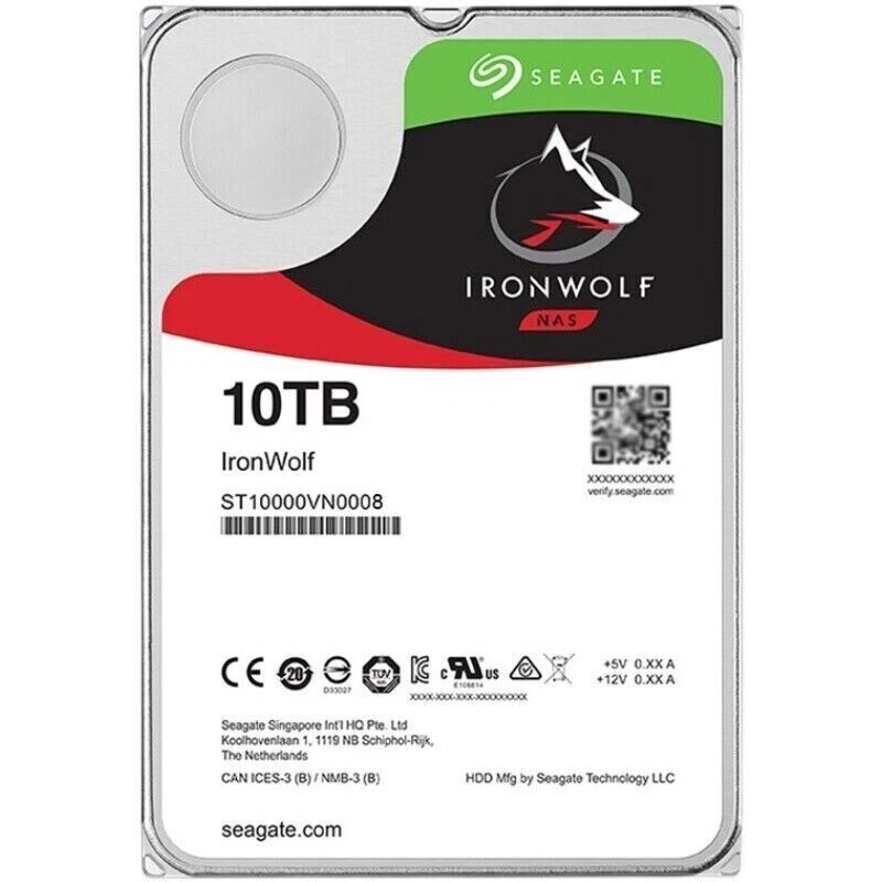 Seagate SATA III 10TB Storage Capacity Hard Drives (HDD, SSD & NAS