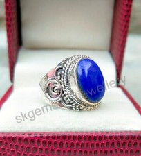 Lapis Lazuli Ring 925 Sterling Silver Ring Boho Ring Handmade Fine Ring All Size