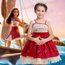 Kids 2024 Movie Moana 2 Cosplay Moana Dress Costume Girls Tutu Dress