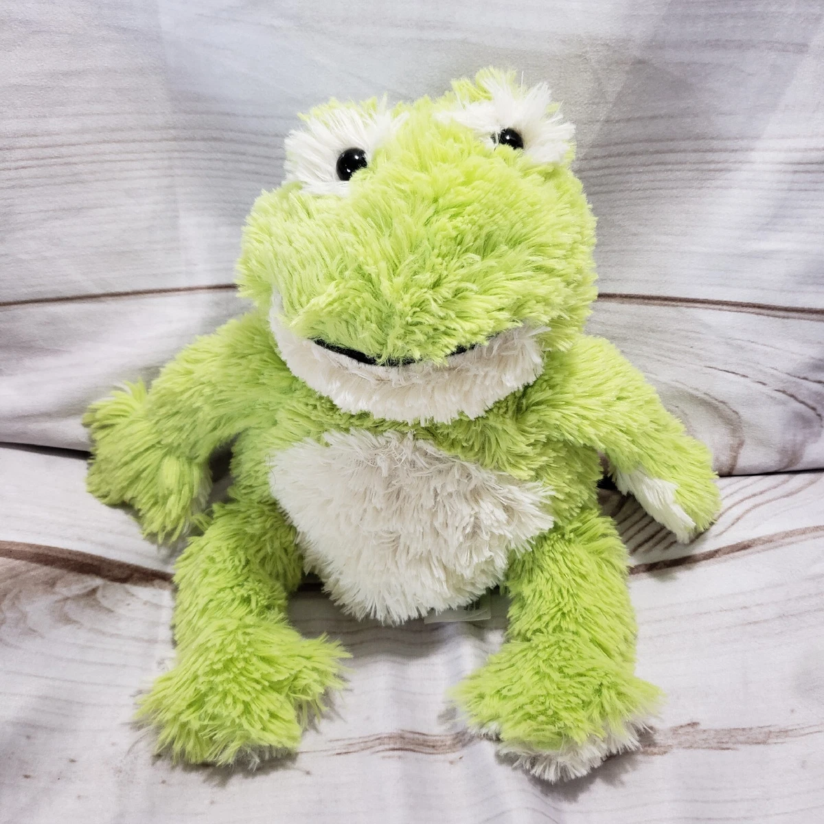 Warmies Green Frog Plush 9 Inch Weighted Comfort Lavender Scent