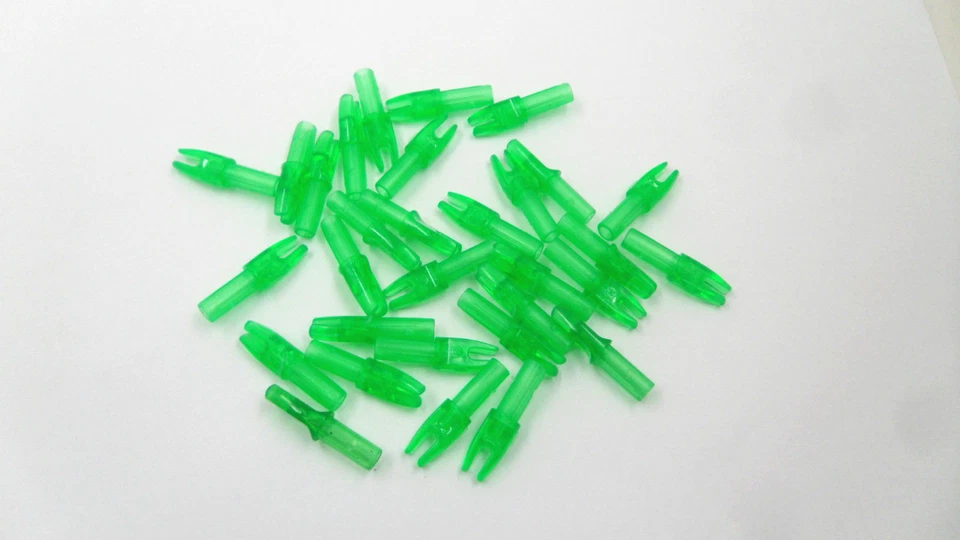30pcs Arrow Nocks Green Push-in 6mm Archery Accessory DIY Compound Recurve Bow - Image 4 of 4