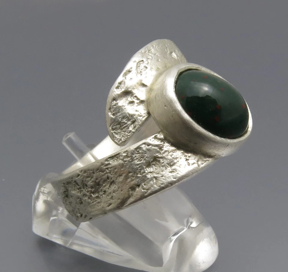 REIF-DESIGN - LABRADORIT RING - UNIKAT AUS EIGENER GOLDSCHMIEDE - 999 FEINSILBER - Bild 3 von 4