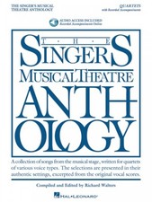 Singer's Musical Theatre Anthology Quartets Book and Audio Vocal NEW 000239696