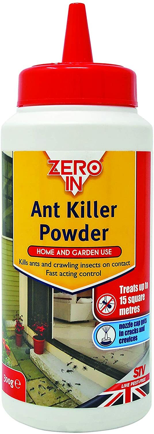 Zero In Home Garden Ant Woodlice Cockroaches Earwigs Insect Killer Powder - 300g