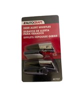 Autocraft Ultrasonic Car Deer Alert Whistle Deer Alert Device Pack Of 2 New Autocraft Ultrasonic Car Deer Alert Whistle Deer Alert Device Pack Of 2 New