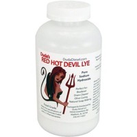 2 Lb Red Hot Devil Lye Sodium Hydroxide Meets Food Chemical Codex High Grade By 2 Lb Red Hot Devil Lye Sodium Hydroxide Meets Food Chemical Codex High Grade By