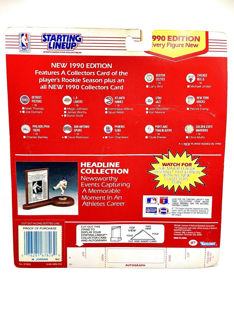 1990 Michael Jordan Starting Lineup Action Figure With Rookie Card