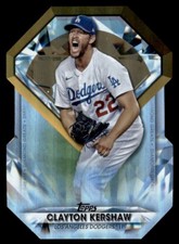 Clayton Kershaw 2022 Topps Series 1 Diamond Great Die Cut Insert Card #DGDC-12