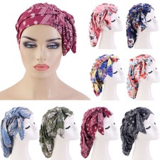 Musulmán Hiyab Envoltura para la Cabeza Bufanda Turbante Gorro Cuidado del Cabello Gorra para Mujeres Árabes Sombrero Gorras