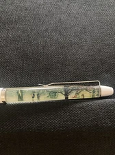 Vtg Valley Forge Encampment Floaty Pen White Snow Soldiers Cannon Trees Cabin